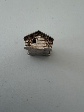 Silver Cabin Charm Pendant